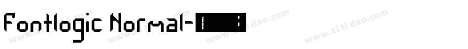 Fontlogic Normal字体转换